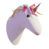 Free 3D unicorn icon