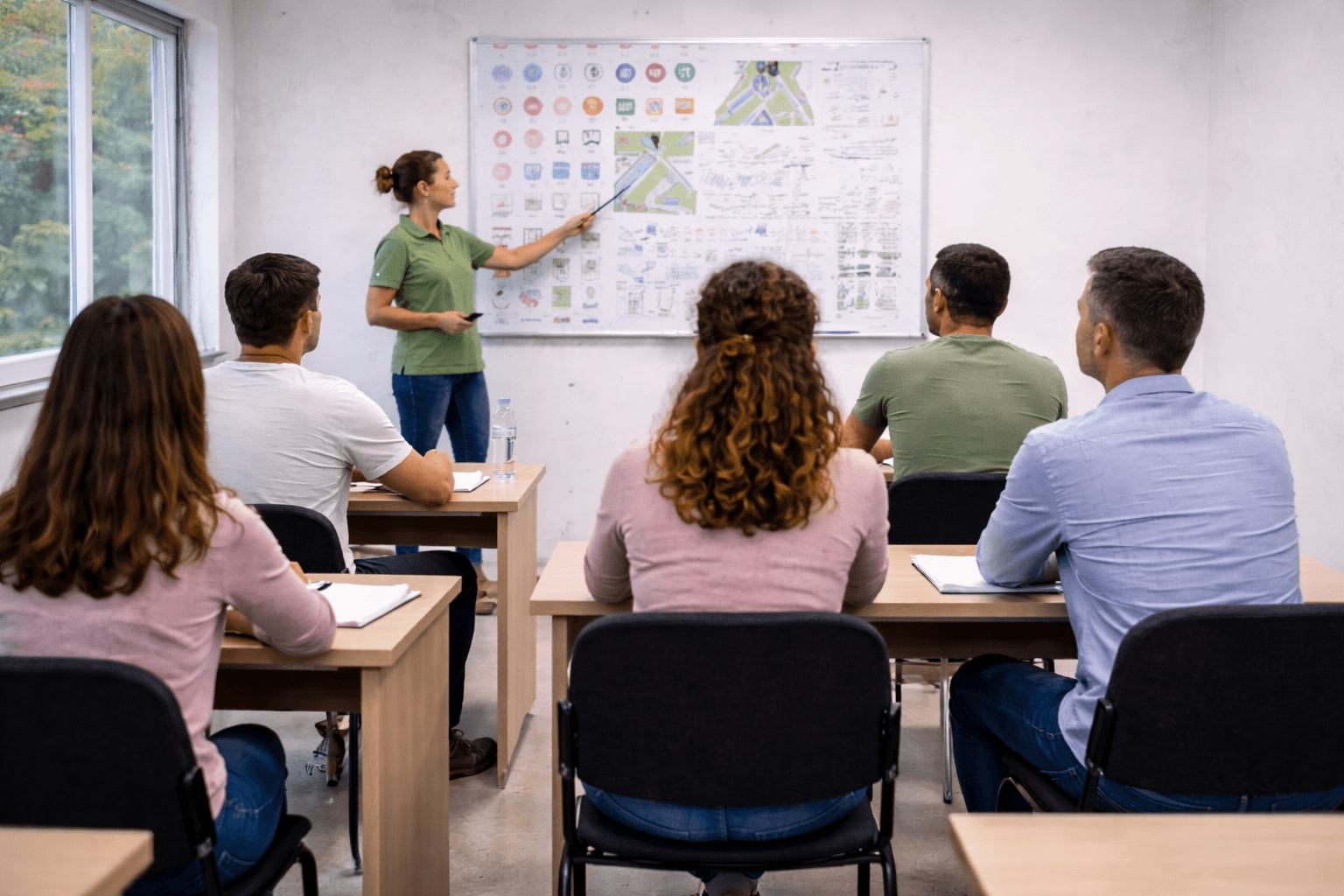 teorijska obuka za B kategoriju u učionici auto škole u Nišu