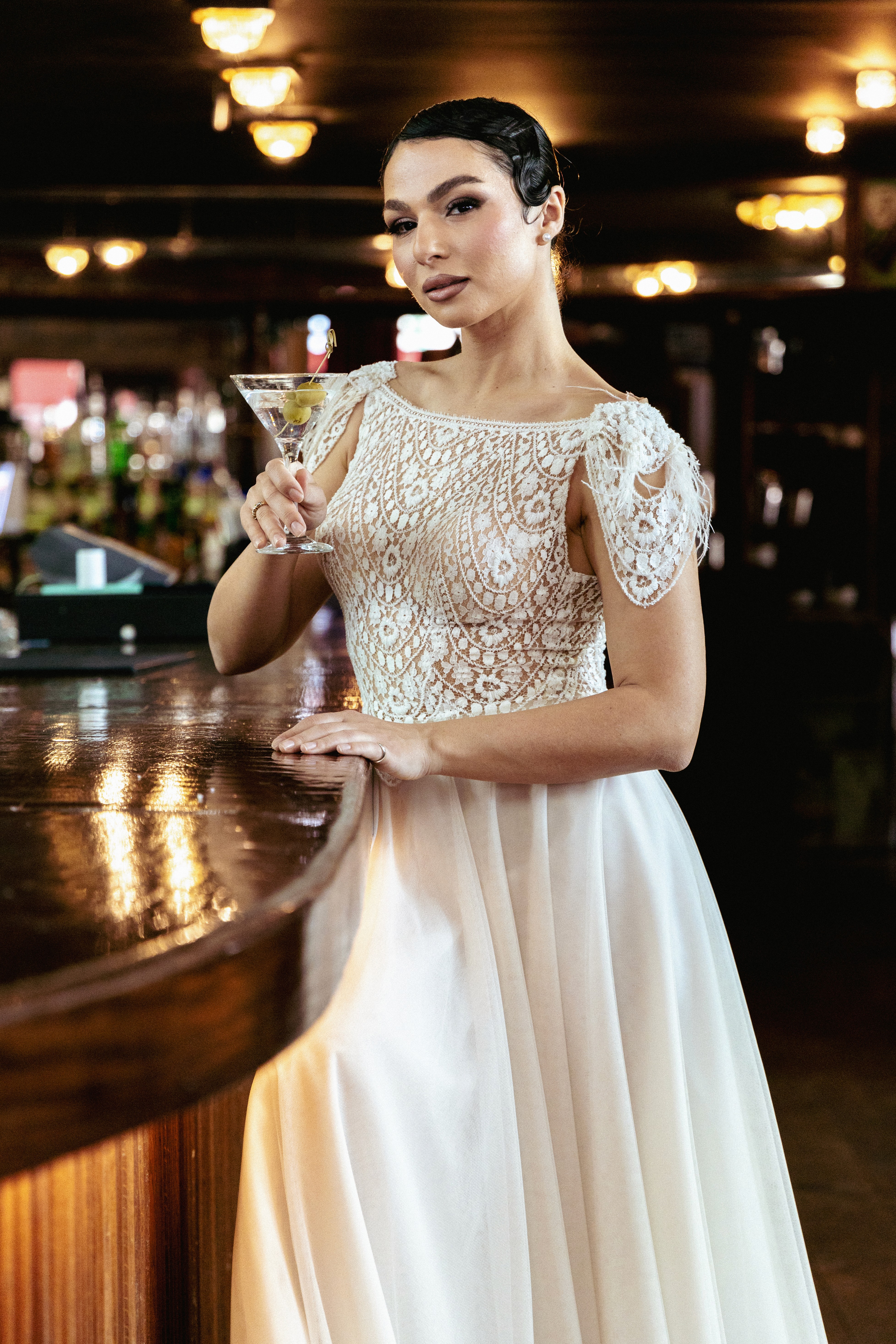 Bride Drinks Margarita