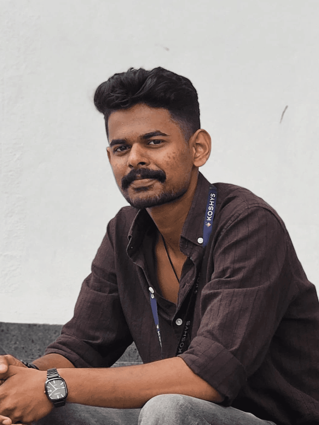 Portrait of portfolio creator – front view