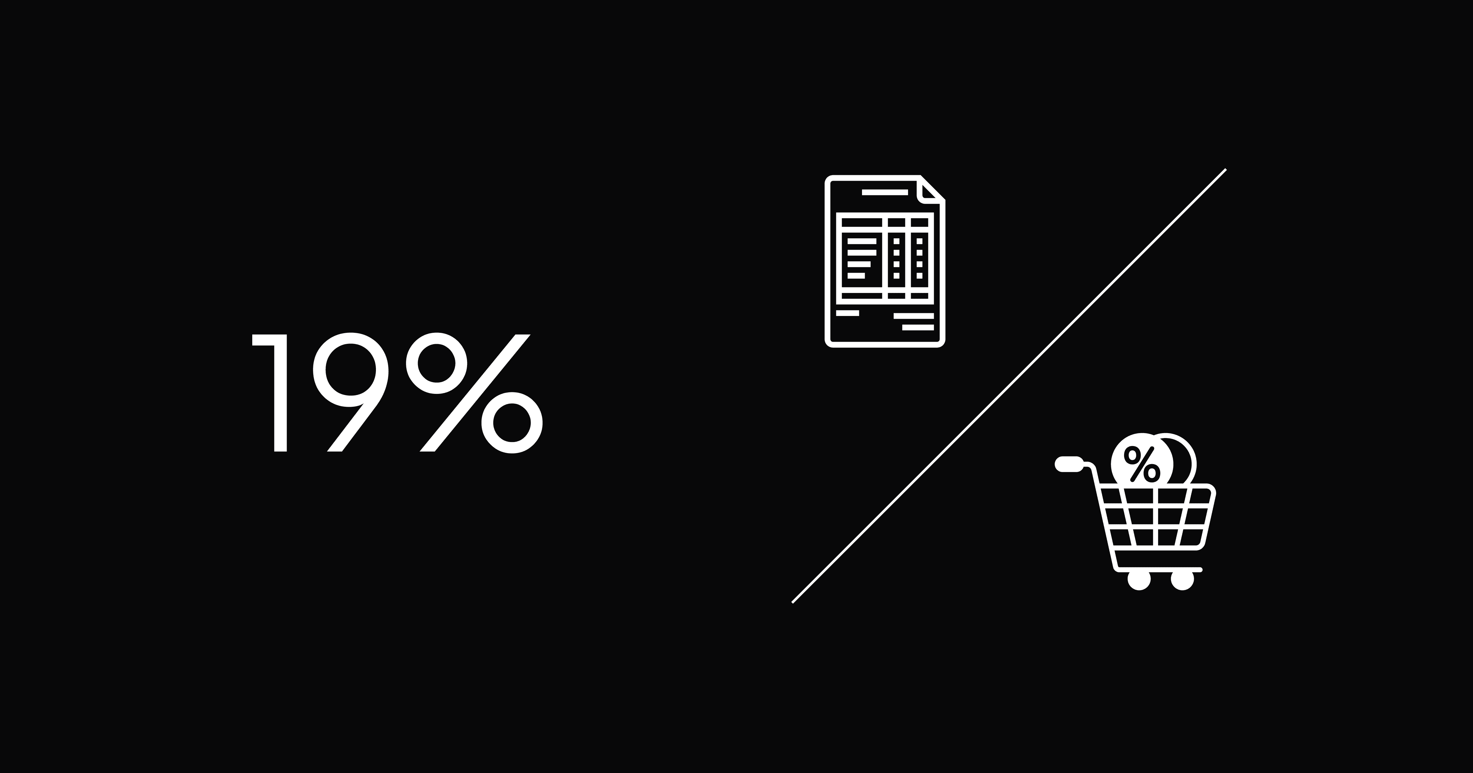 19% sales tax and input tax on expenses