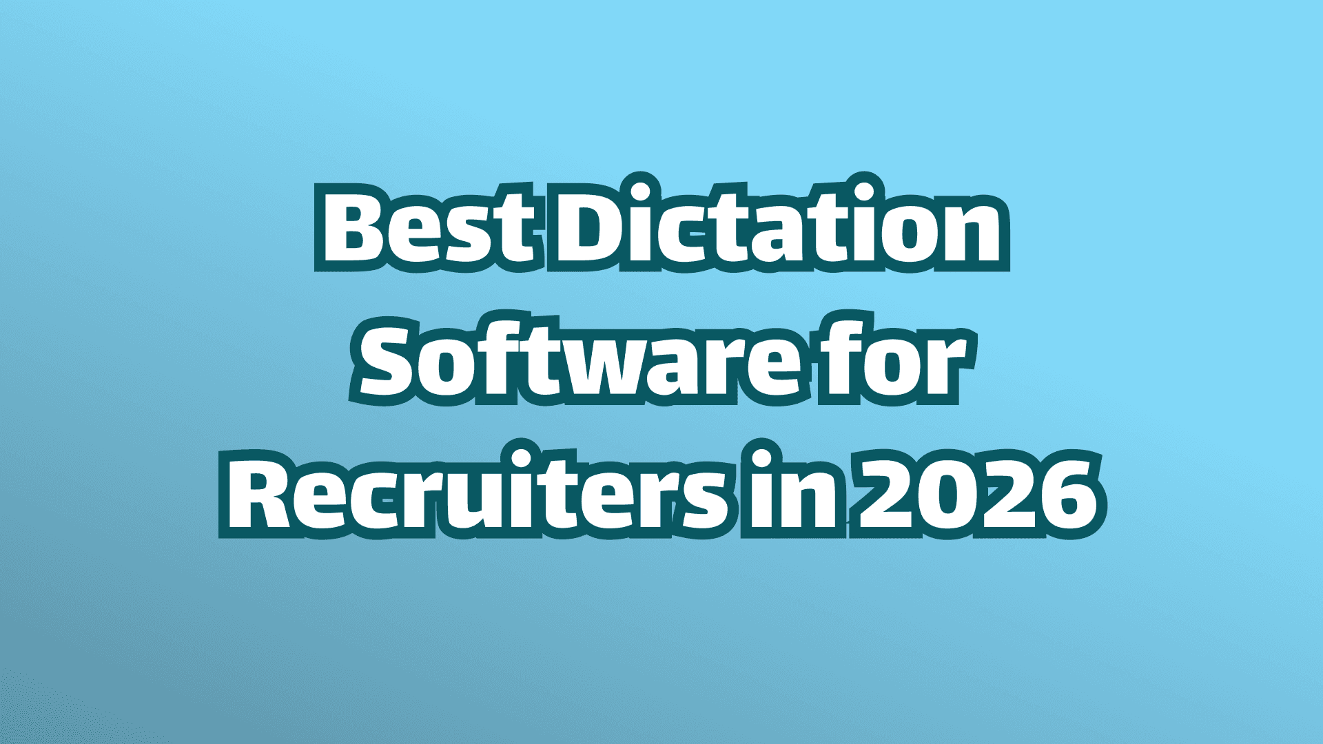 Titelbild: Die besten Spracherkennungs-Tools für Recruiter im Jahr 2026.