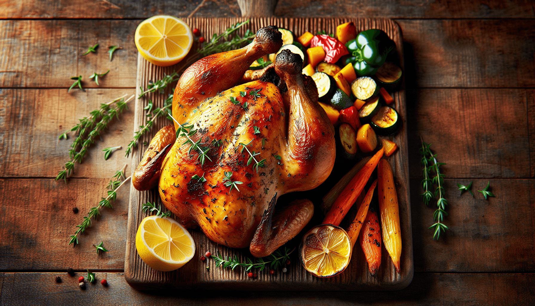 roast chicken generated by ai.
