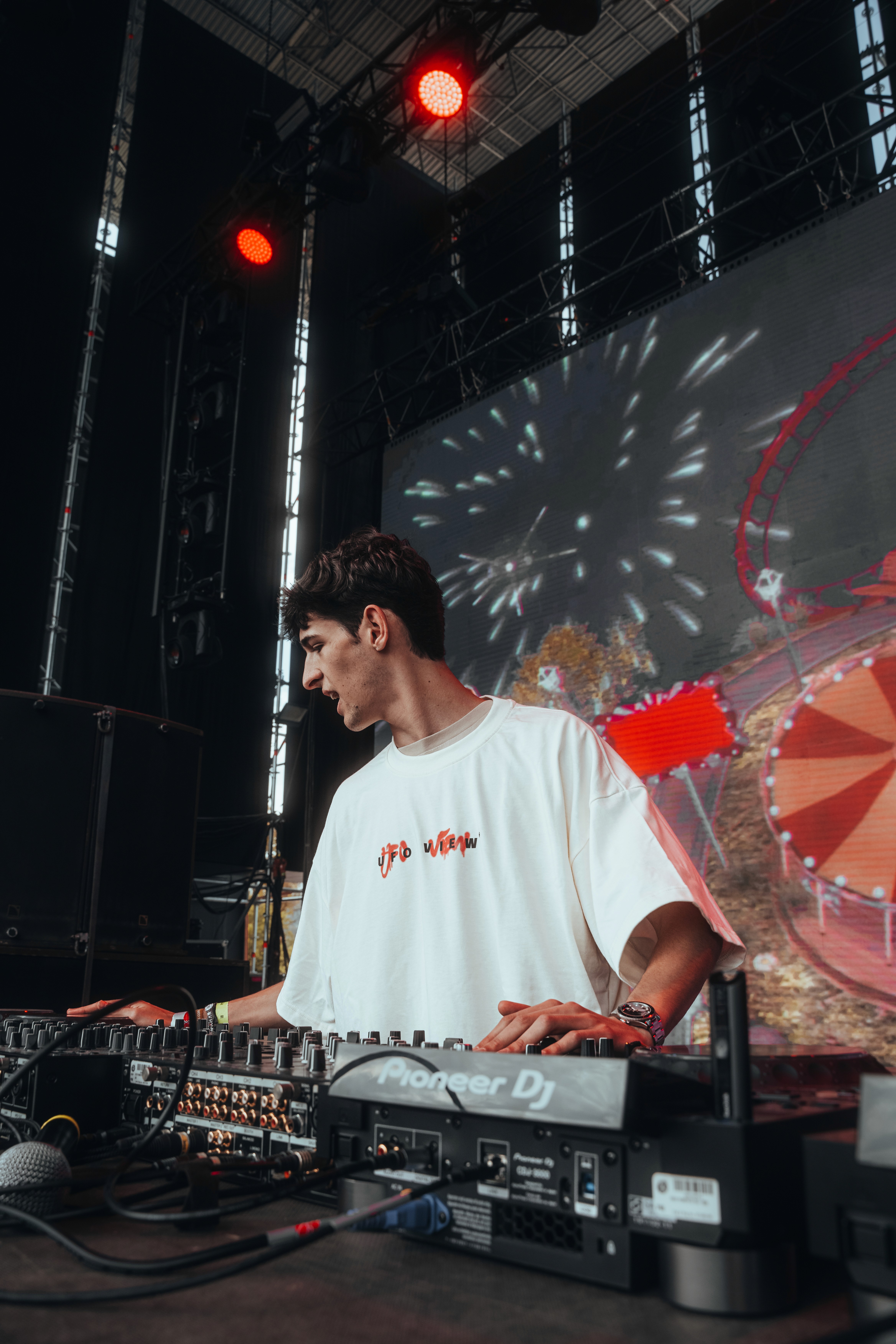 A black female model