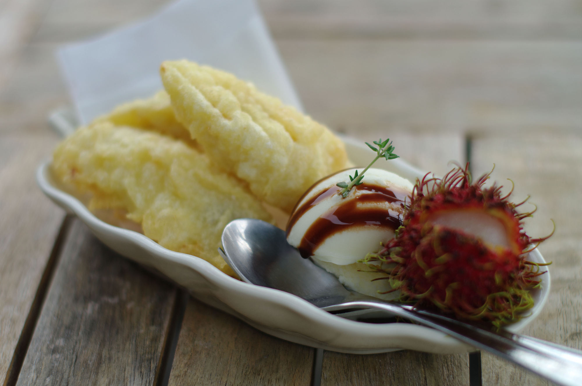 pancakes with berries on white ceramic plate