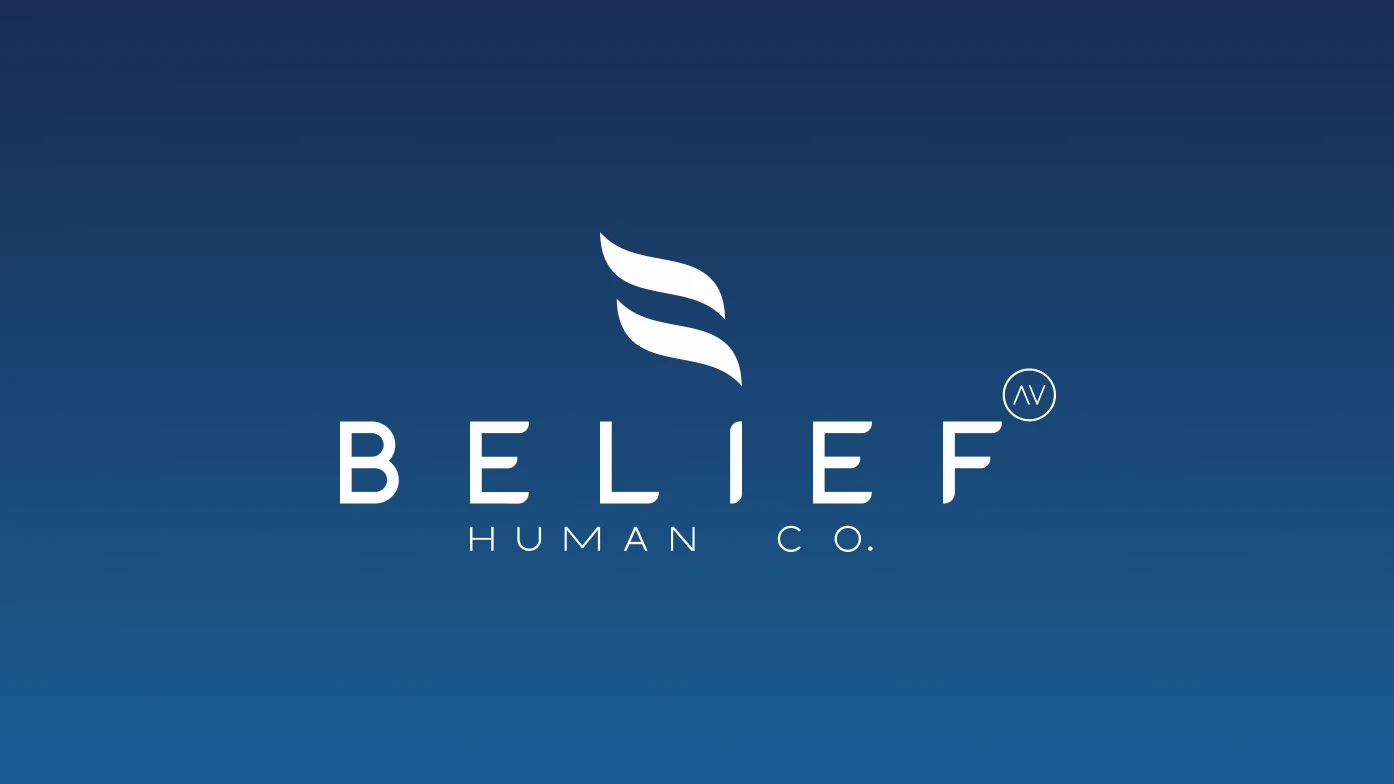 Logo Belief fundo degrade