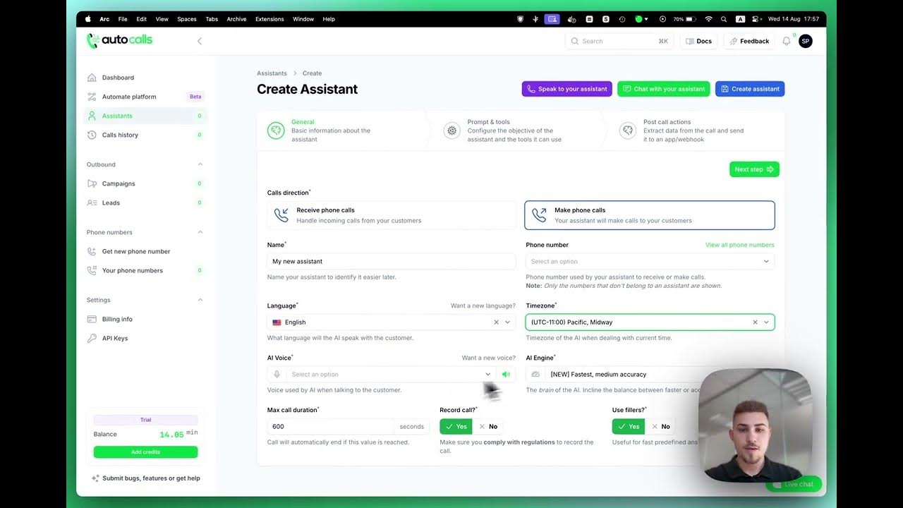 Autocalls AI Dashboard