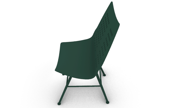 CELLULAR LOUNGE CHAIR — animated turntable