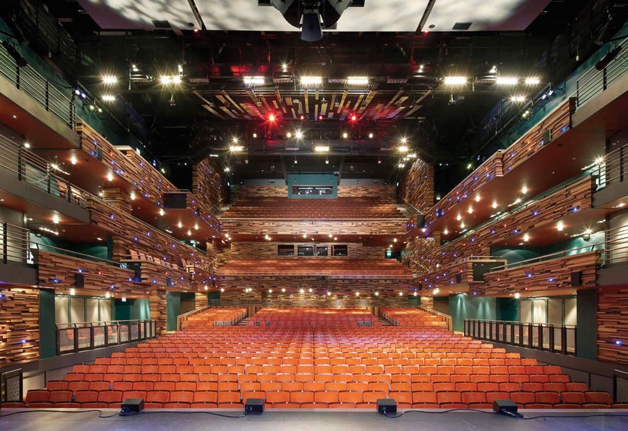 The auditorium of the Aylesbury Waterside Theatre