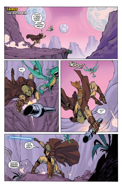 Preview page for Star Wars: The High Republic - Pathfinders #1 featuring a brand new Jedi