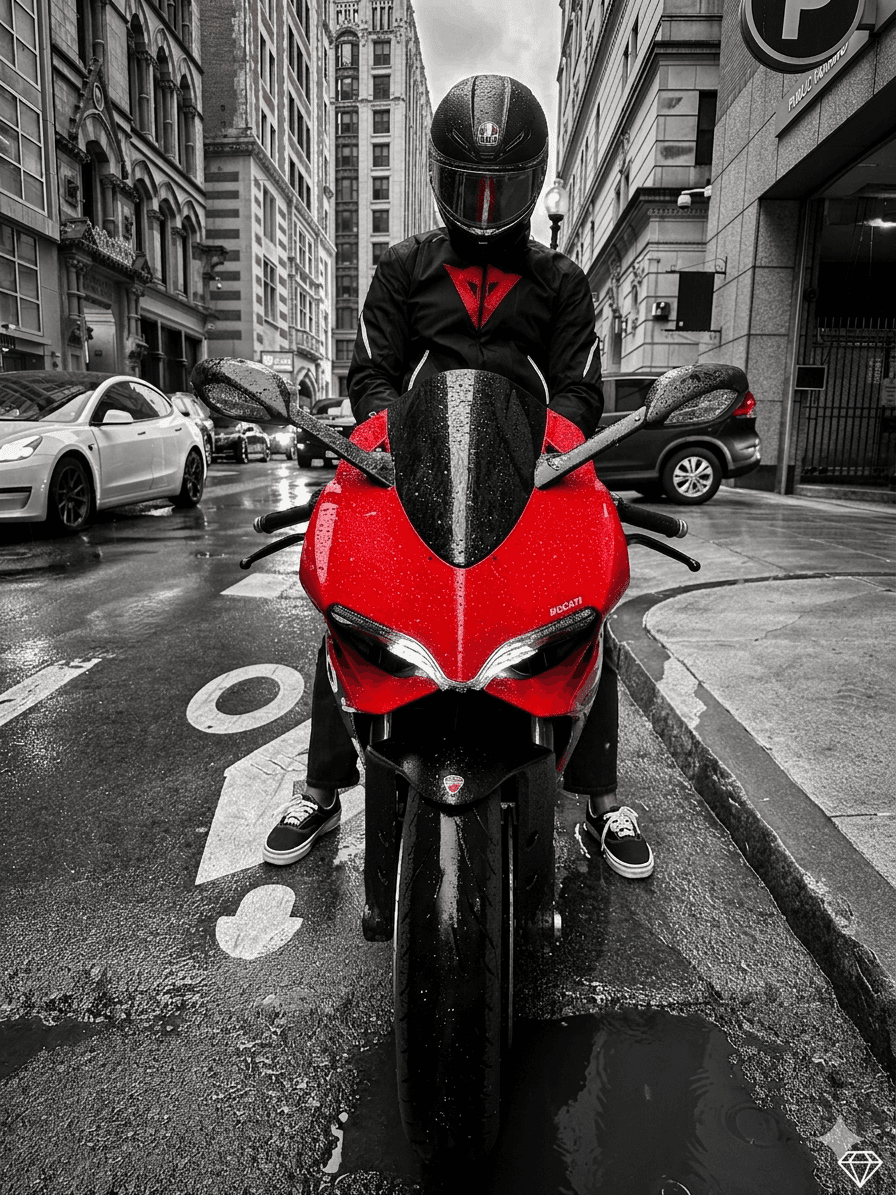 A close-up of a pink cocktail in a martini glass, set against a nighttime background with soft, blurred colors.