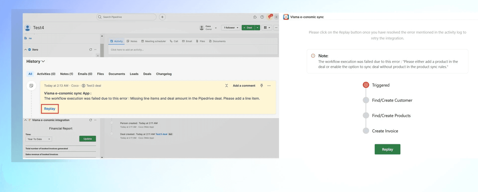  Visma e-conomic integration on Pipedrive
