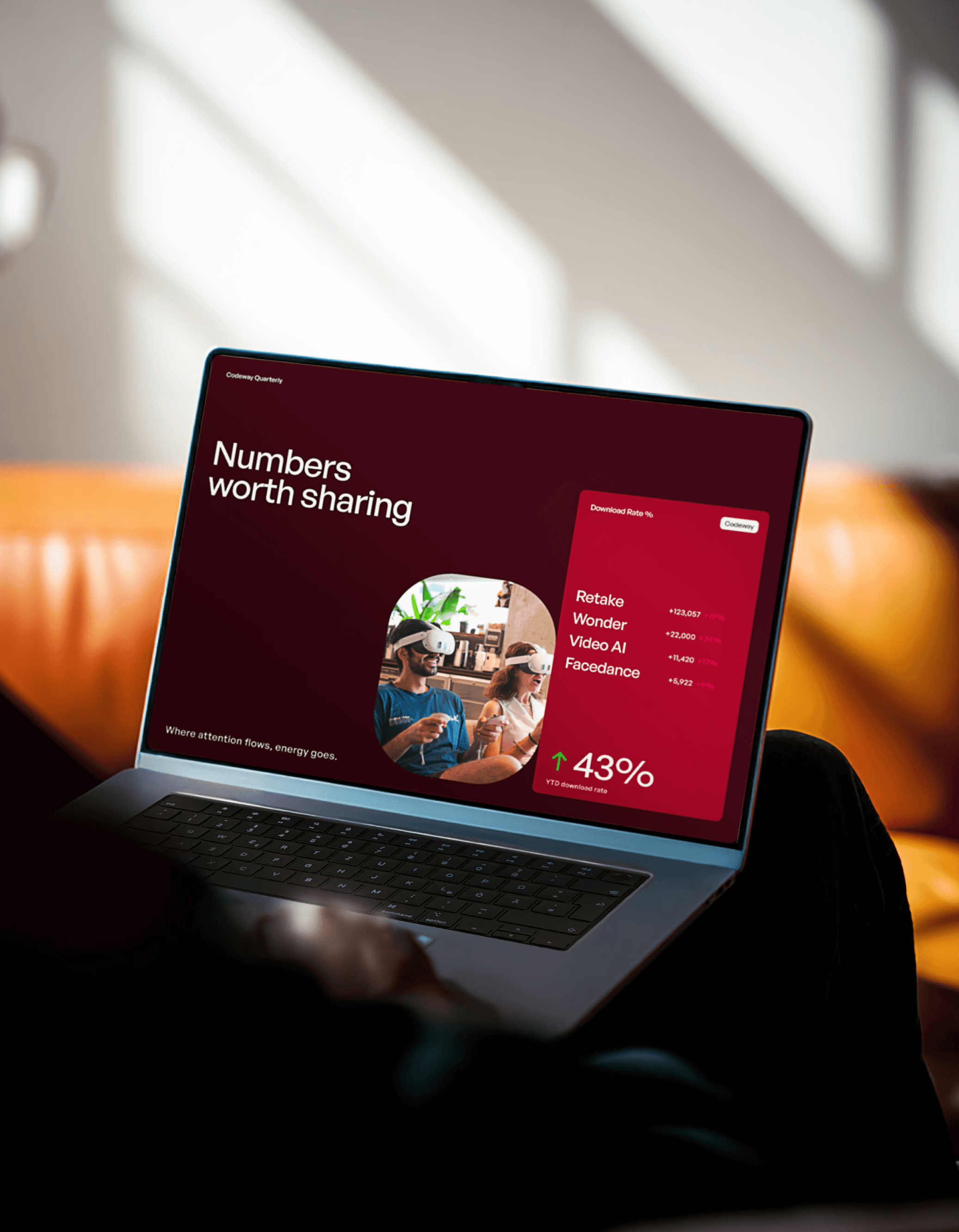 Investor deck assets created by Sprint Dept as part of Codeway’s brand sprint. The presentation design reflects Codeway’s ambition as an AI-first mobile company, giving founders a polished pitch deck that communicates brand authority to Series A and growth-stage investors.