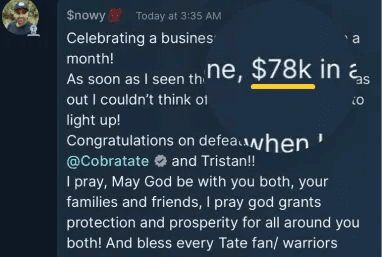 Snowy Testimonial