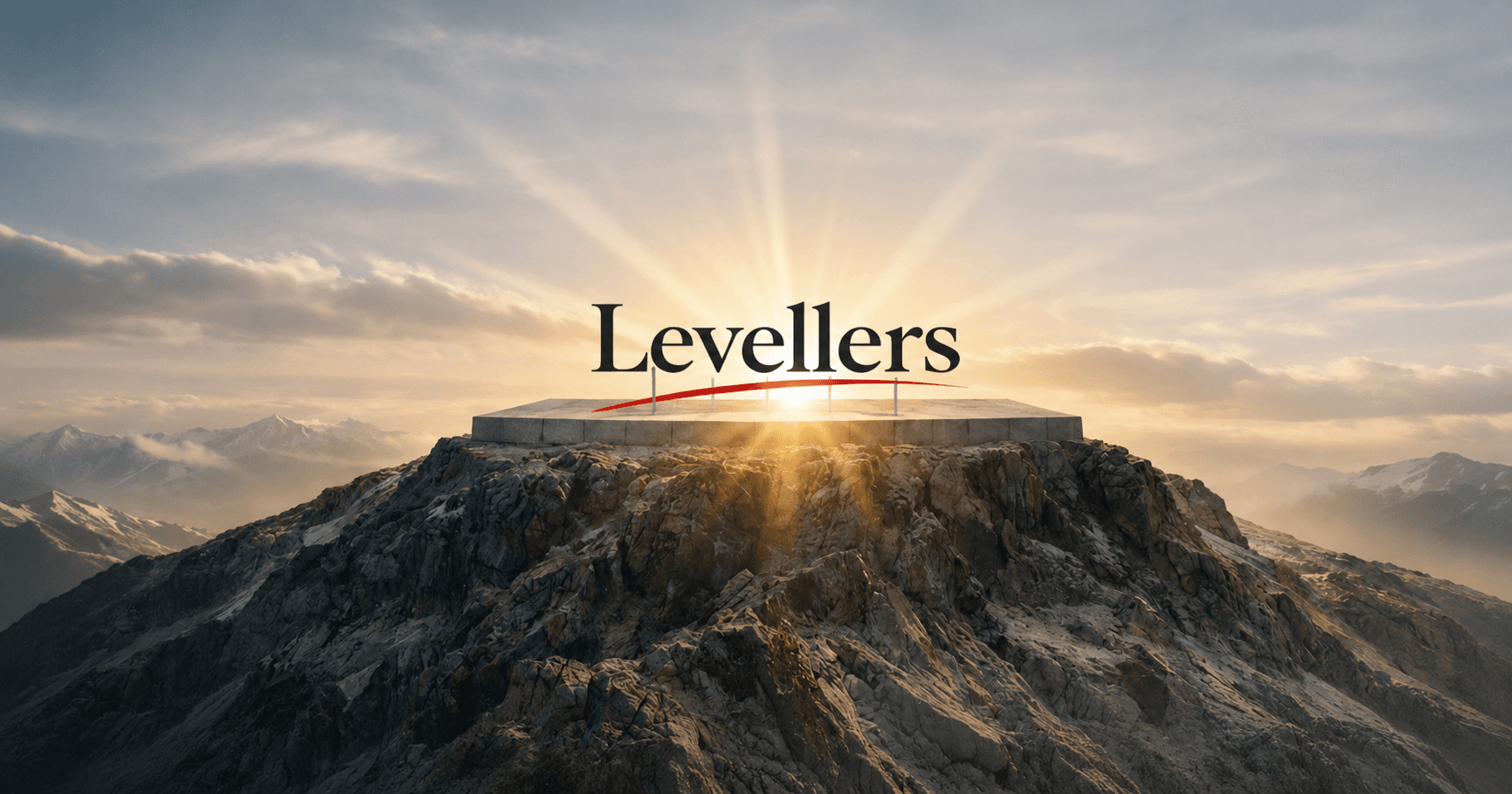 Scafell Pike summit at first light