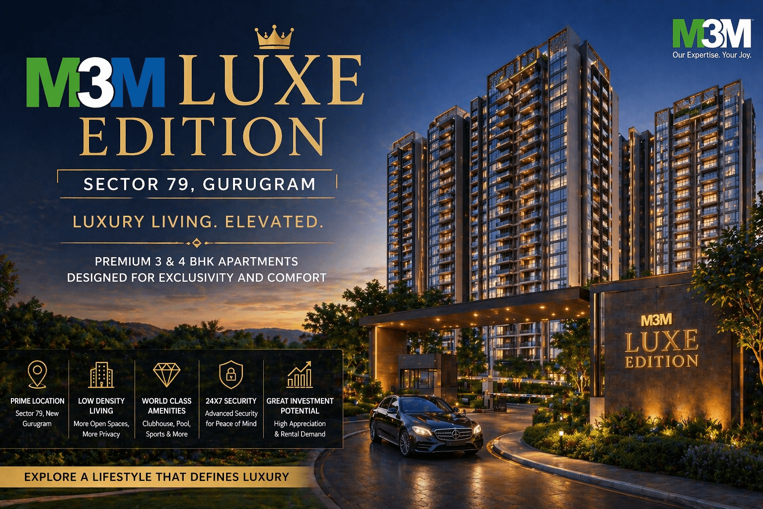 M3M Luxe Edition Sector 79 Gurugram