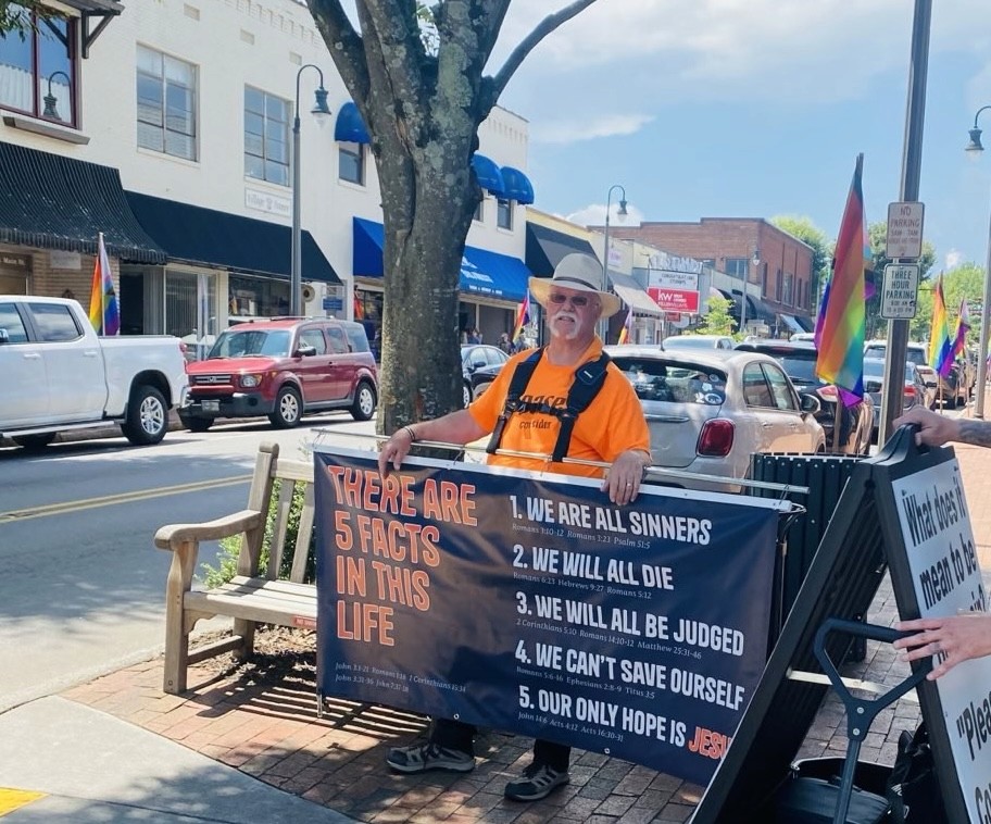street preaching waynesville