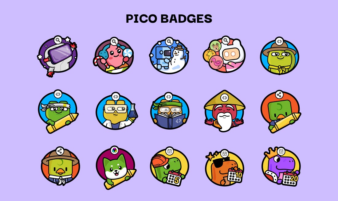 Pico Coding Badges