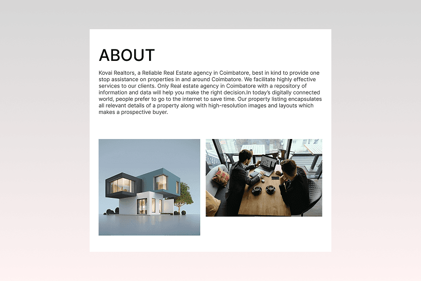 About Section Design 