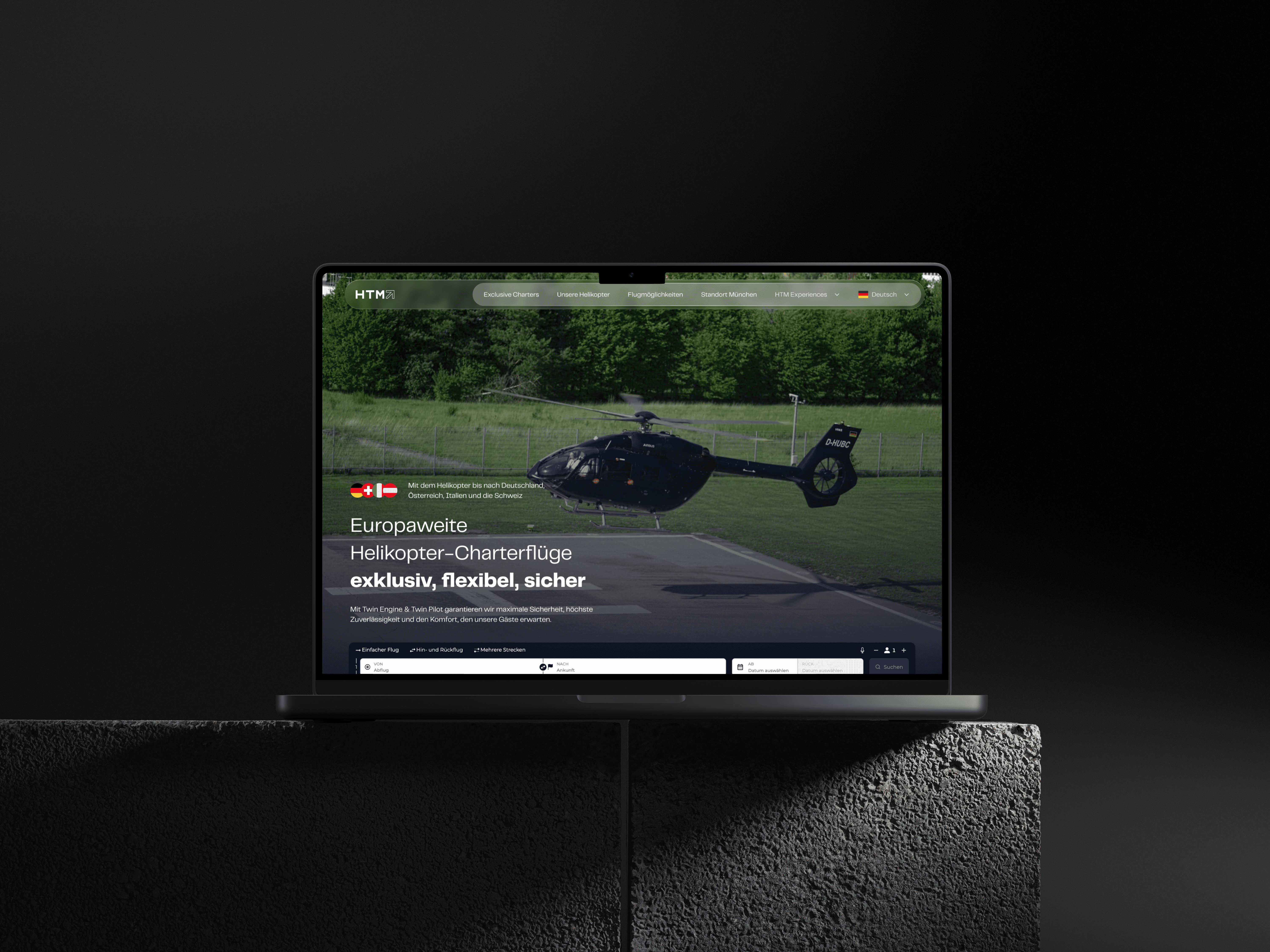 HTM website, designed and built by Marschfahrt
