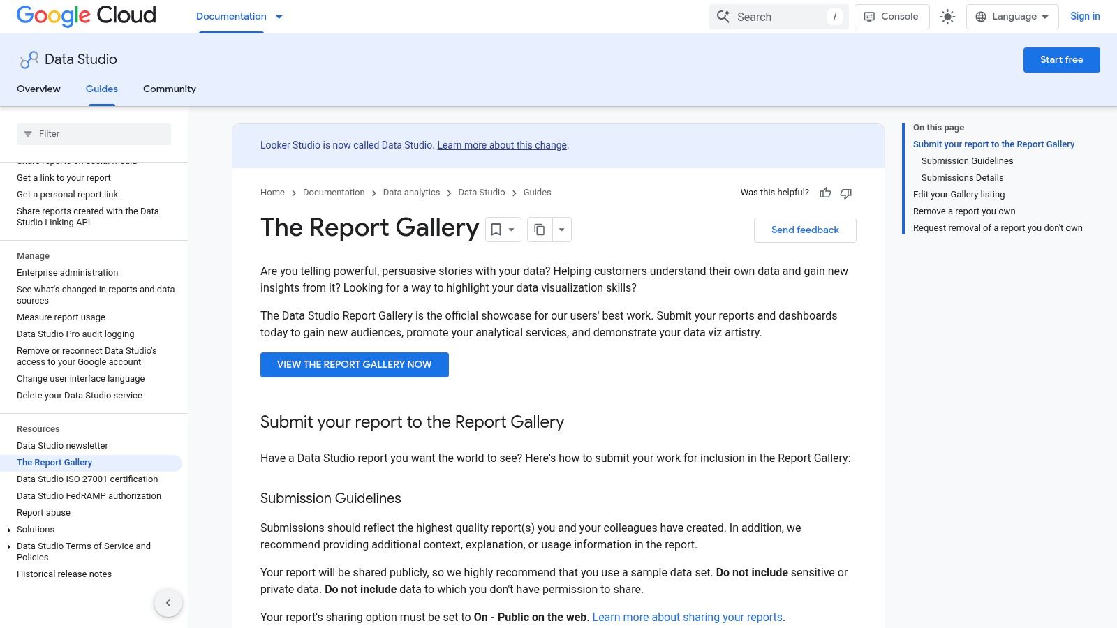 Google Looker Studio