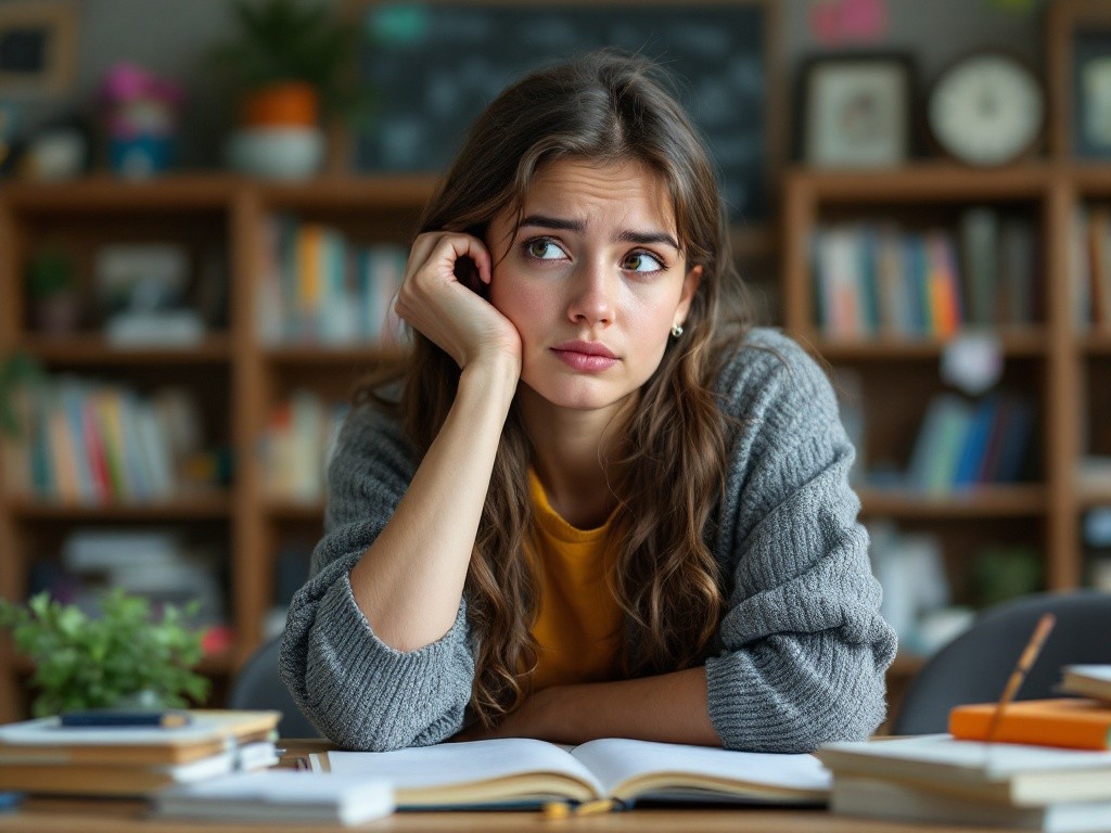 Stressed college student studying - how to manage college stress effectively
