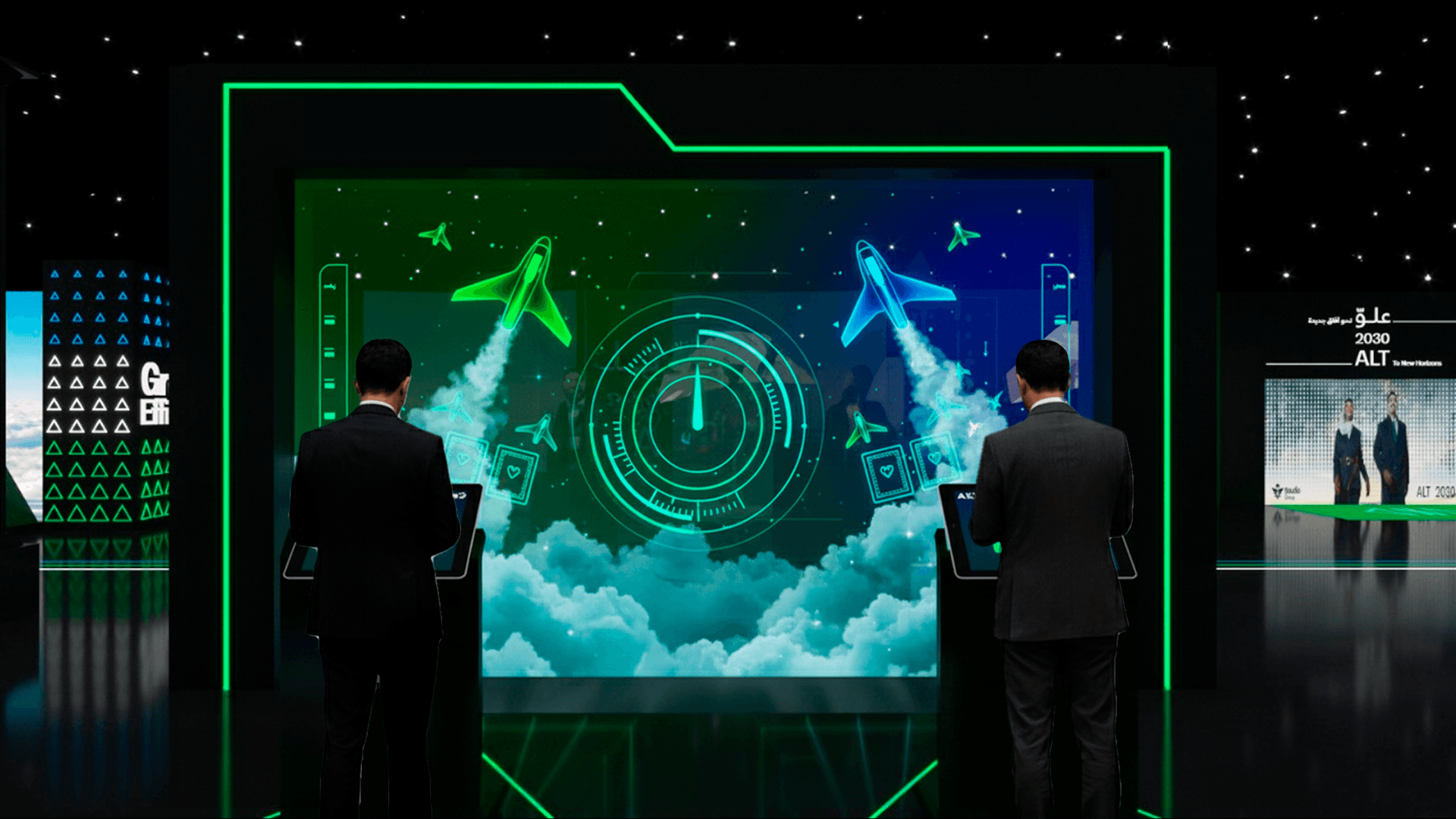 Abstract digital glitch effect with pixelated distortion and light streaks