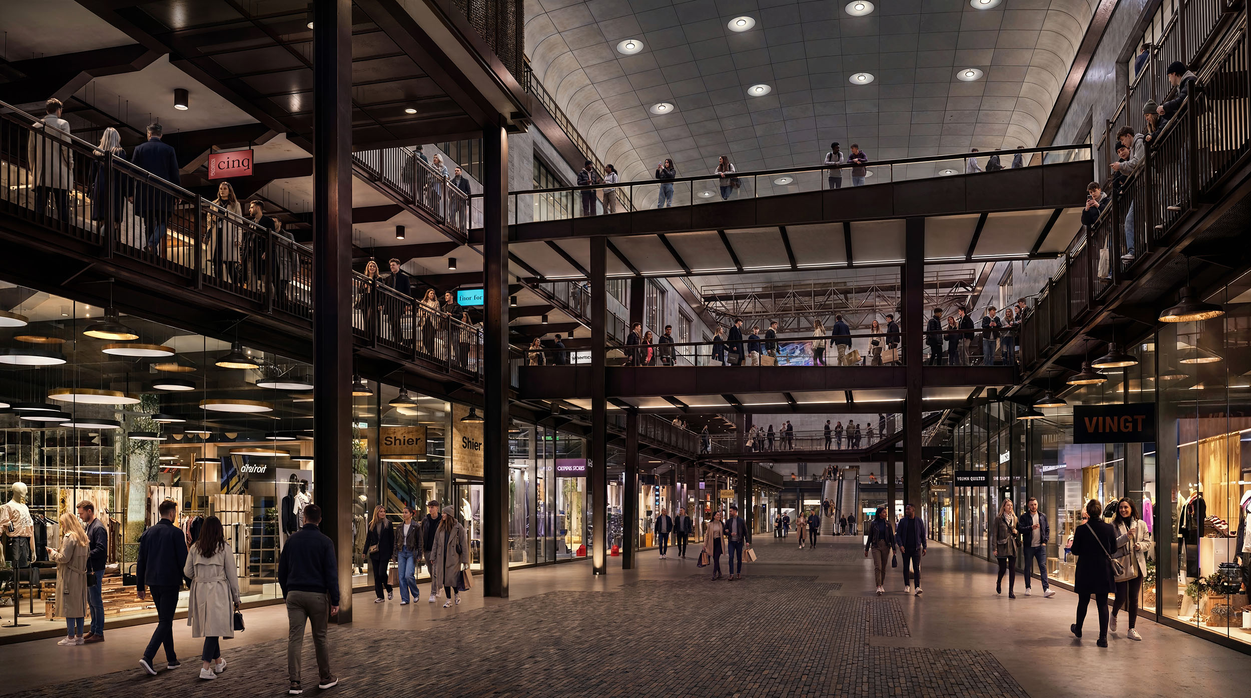 Architectural render of a modern interior. CGI visualization.