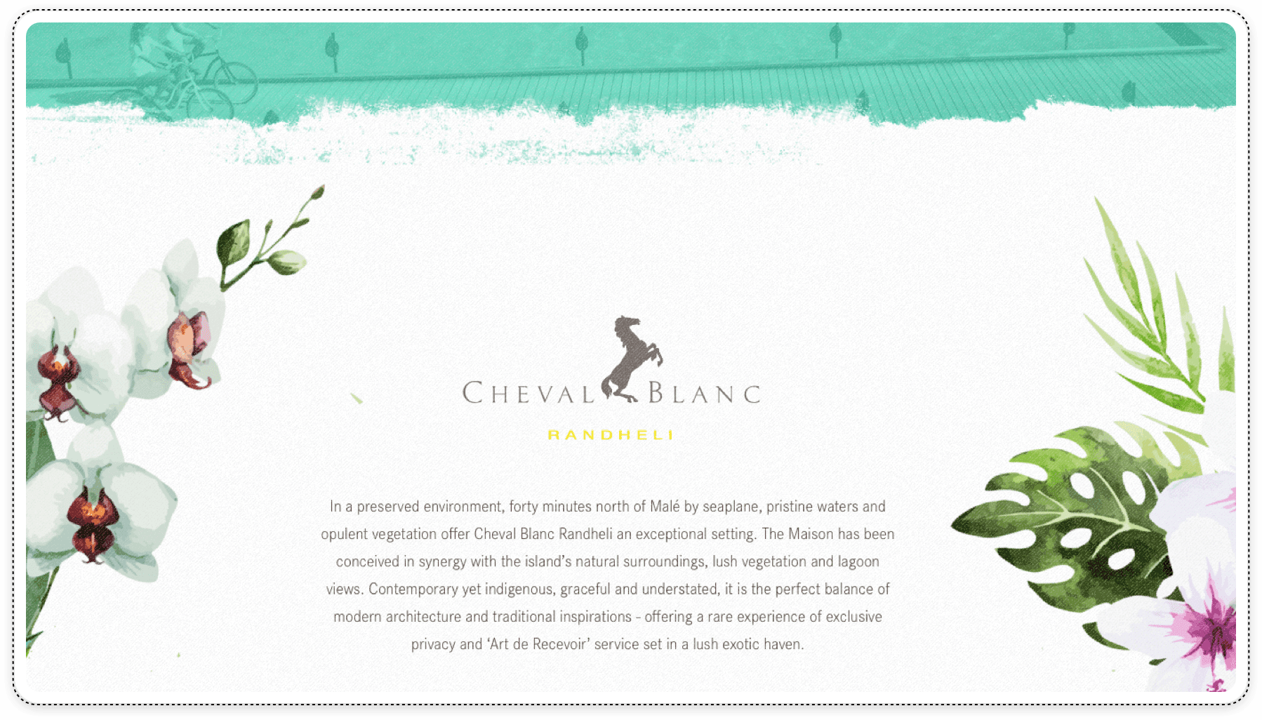 Cheval Blanc Landing Page Design