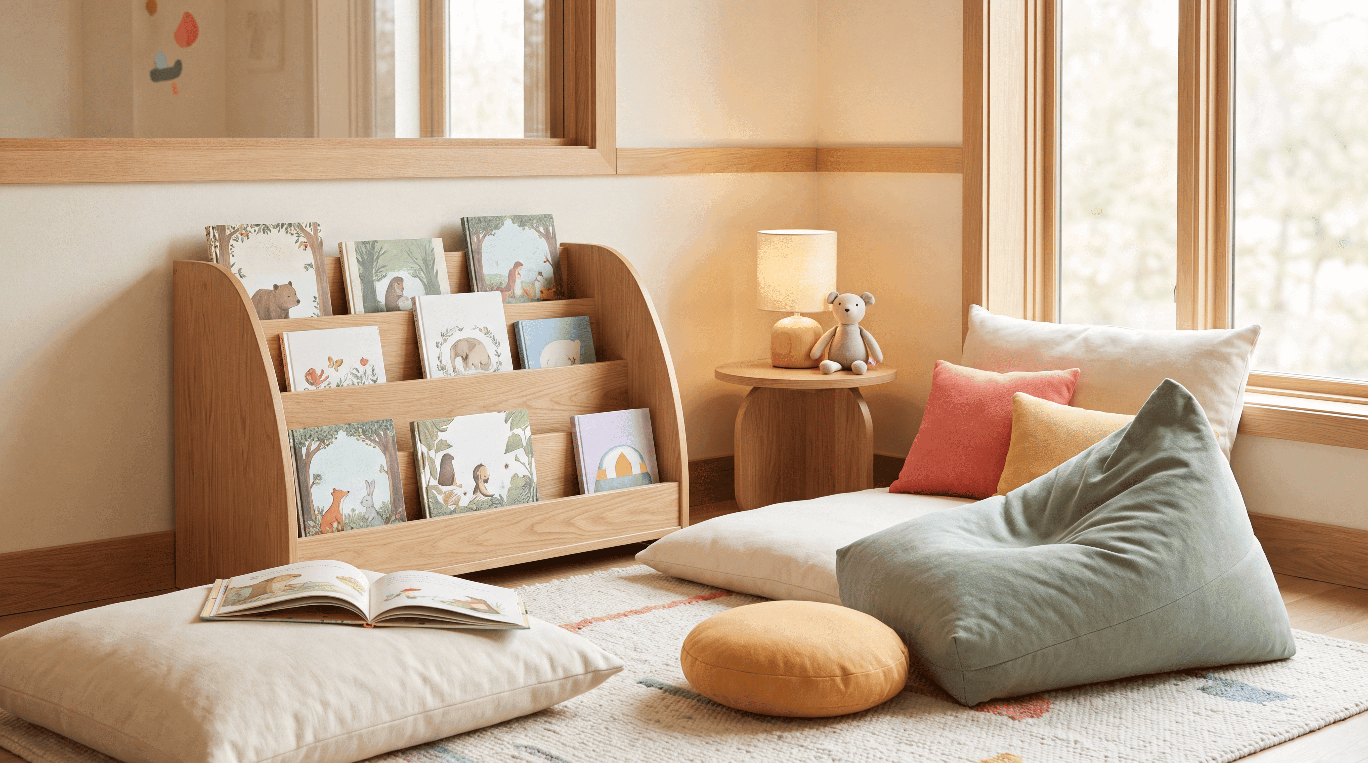 Books and alphabet blocks