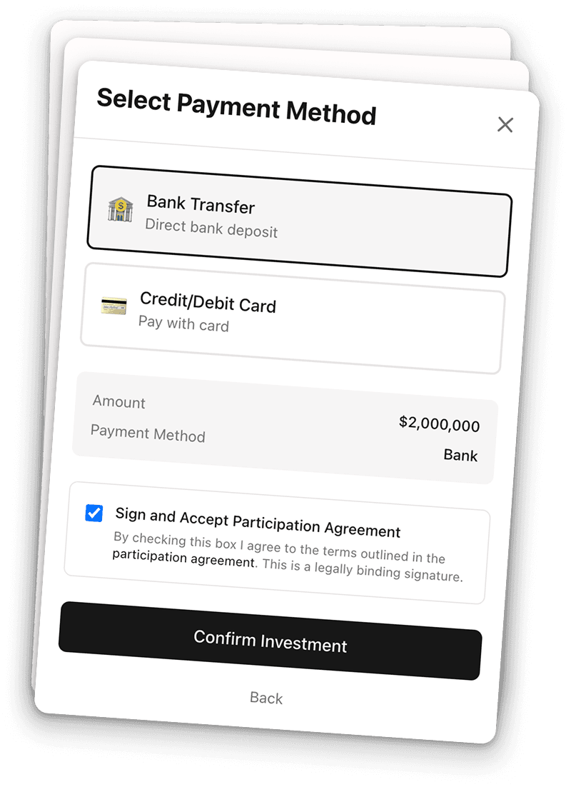 Spending chart card showing a line graph with a highlighted data point from June 2028