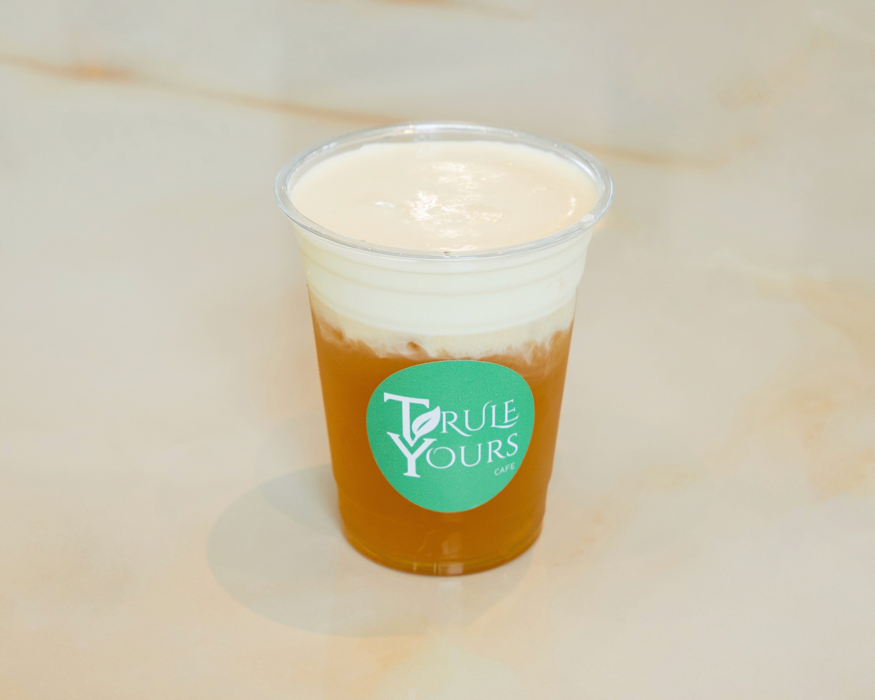 Sweet tea with cream created from local cafe in Seattle from Trule Yours Cafe