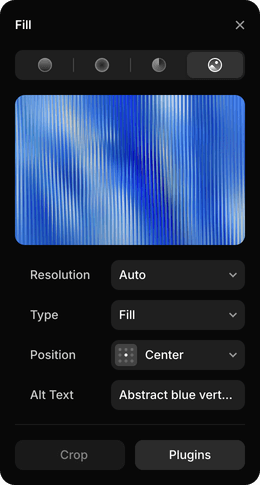 Framer Fill property with image