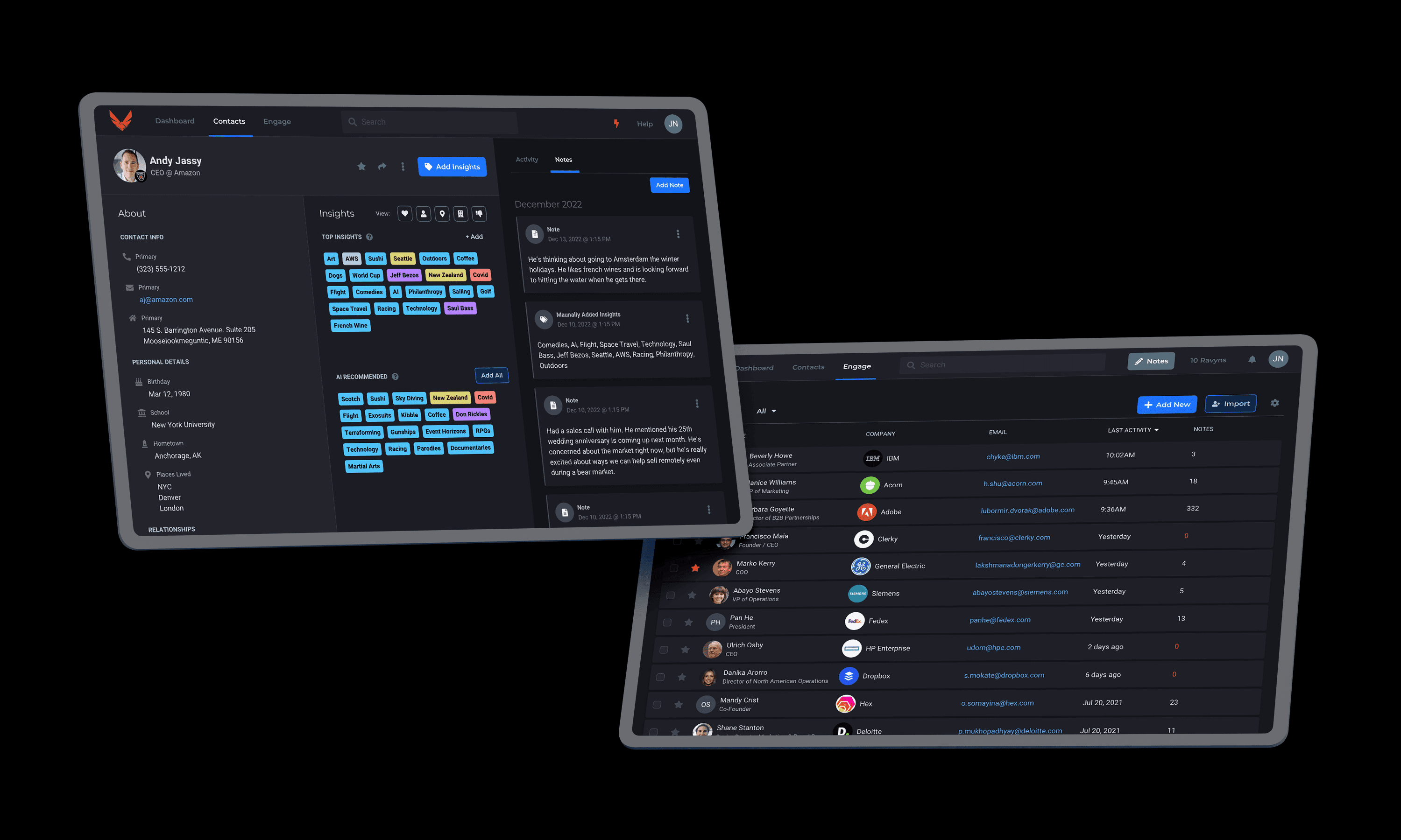 Ravyn screens on ipad