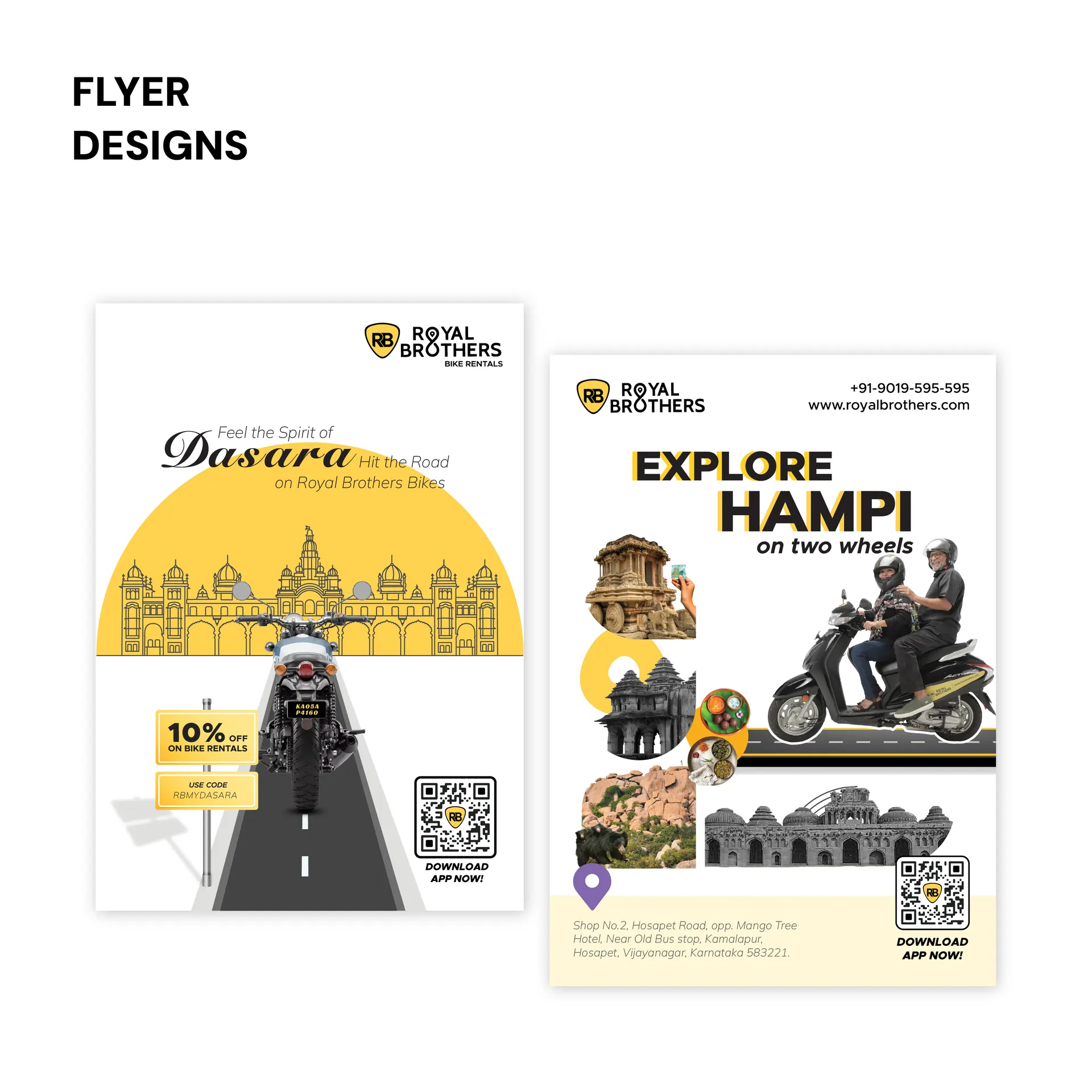 Flyer Designs for Royal Brothers