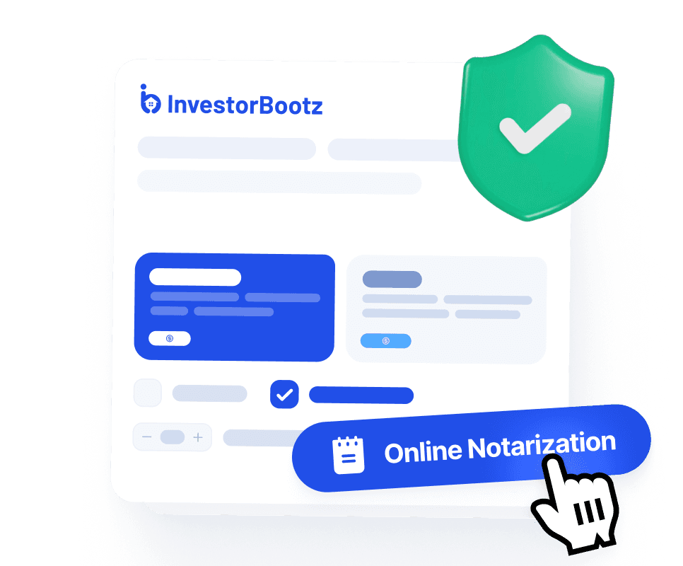 An illustration of a laptop, a document, a pen, and a verified checkmark.