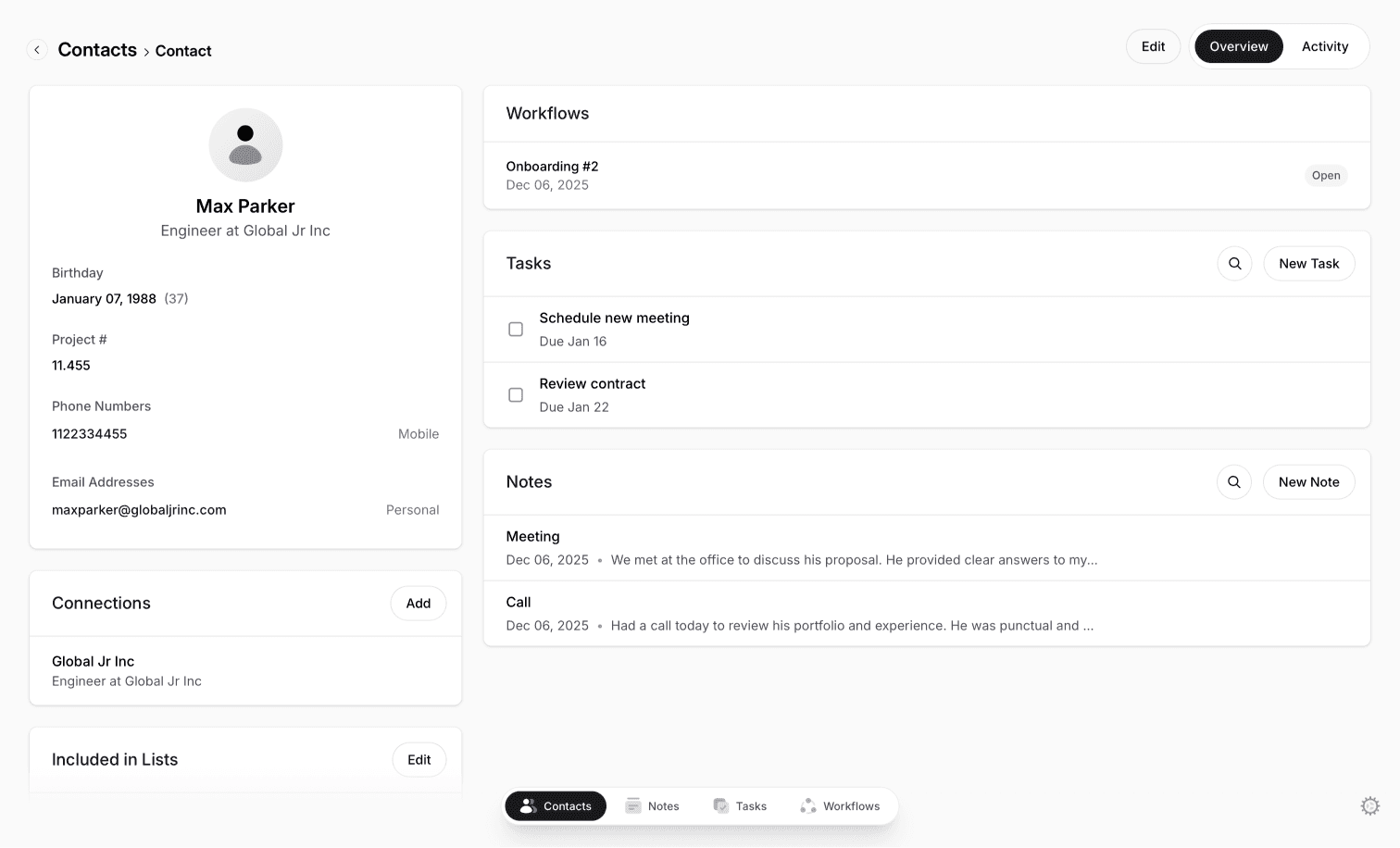 An image of Dreelio's dashboard