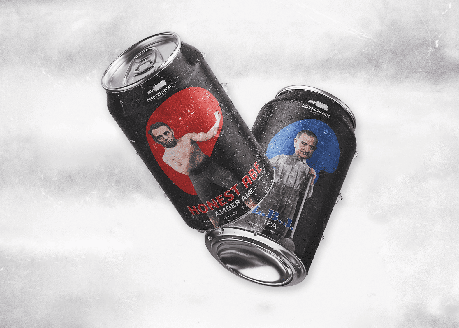 Beer branding, and package design created for Dead Presidents Brewing