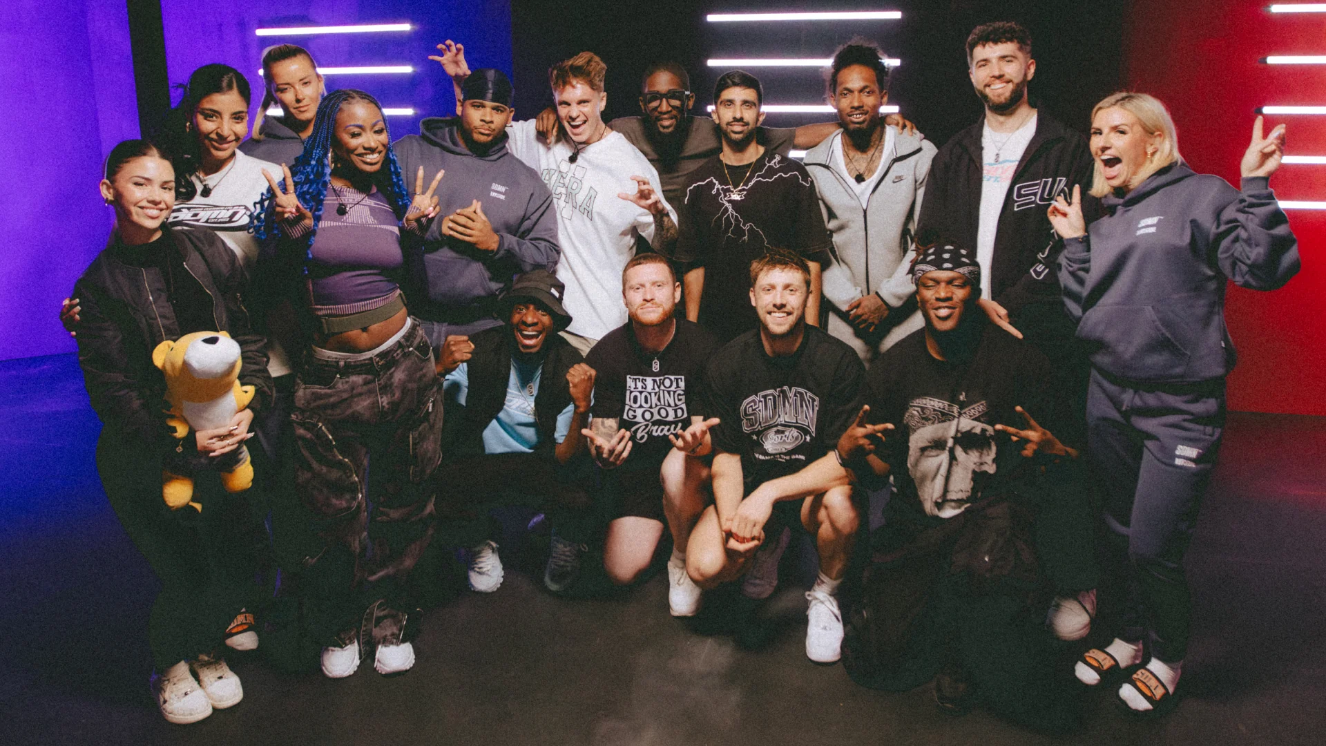Specs on set at Sidemen: Inside
