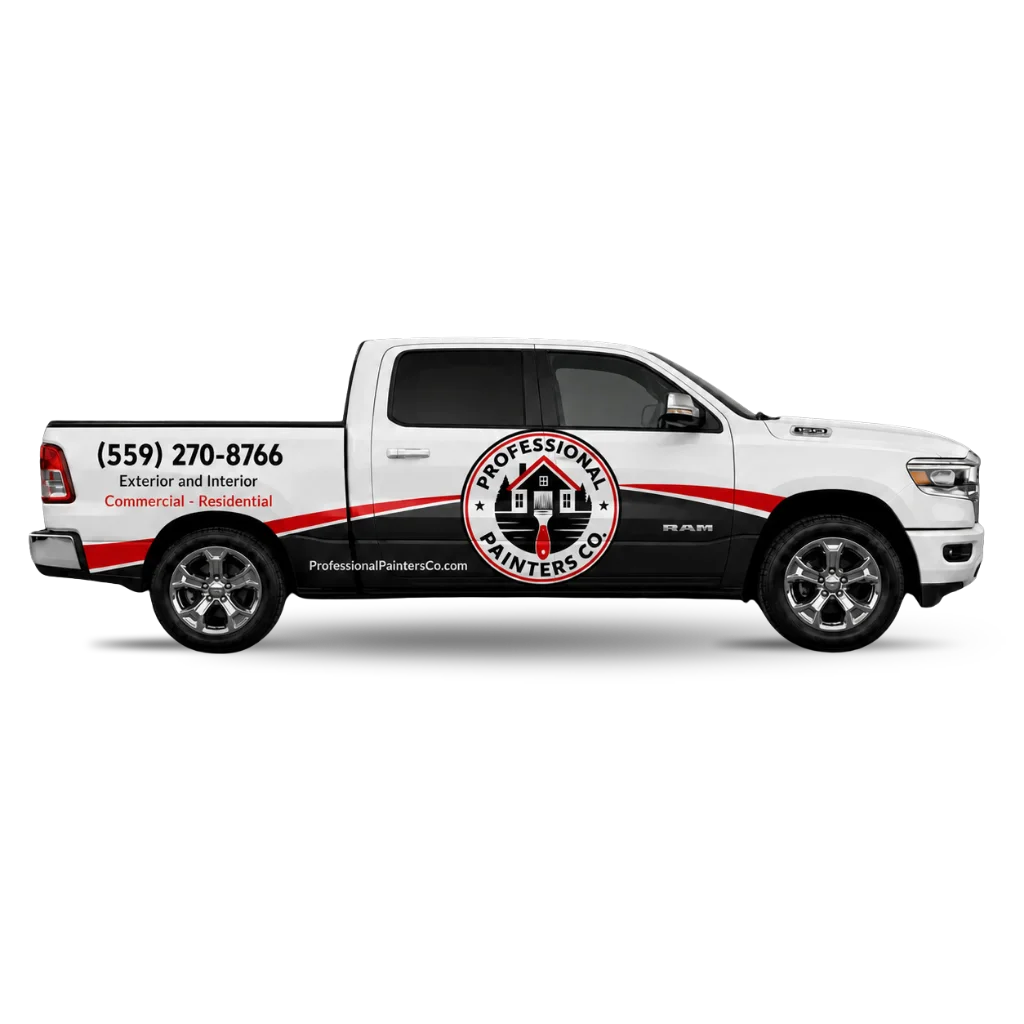 Professional Painters Co. branded painting truck serving local homeowners