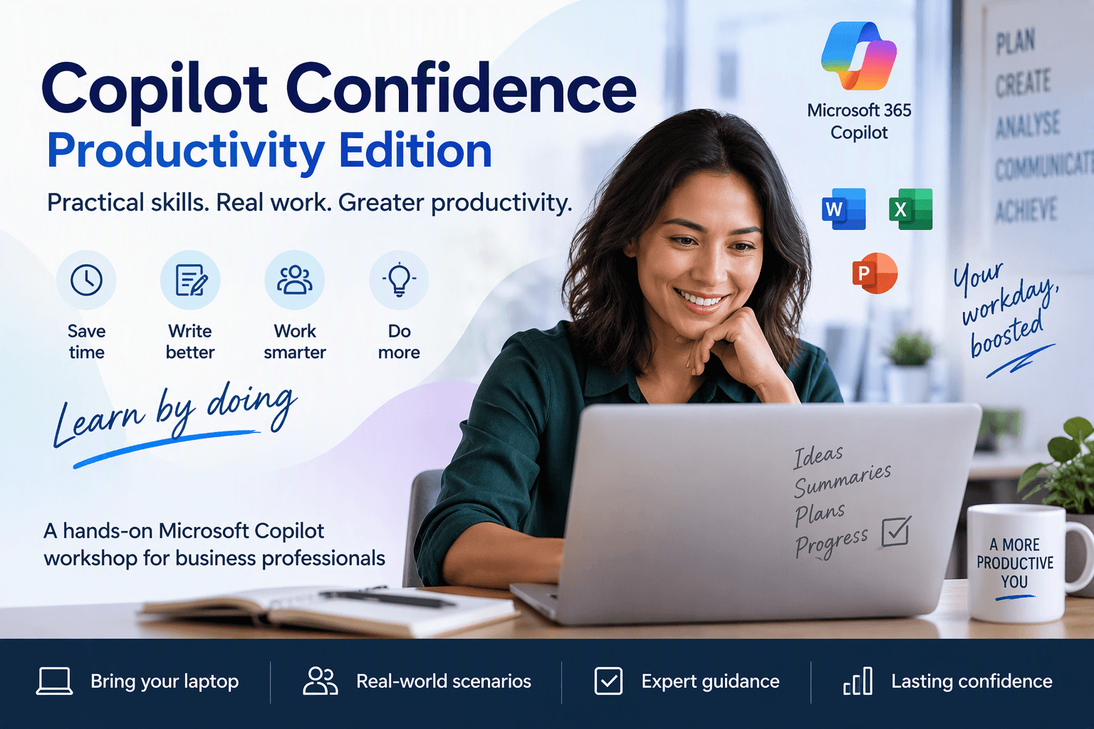 Copilot Confidence Productivity Edition workshop visual