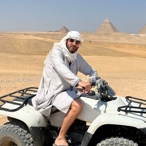 Driving the all-terrain vehicle