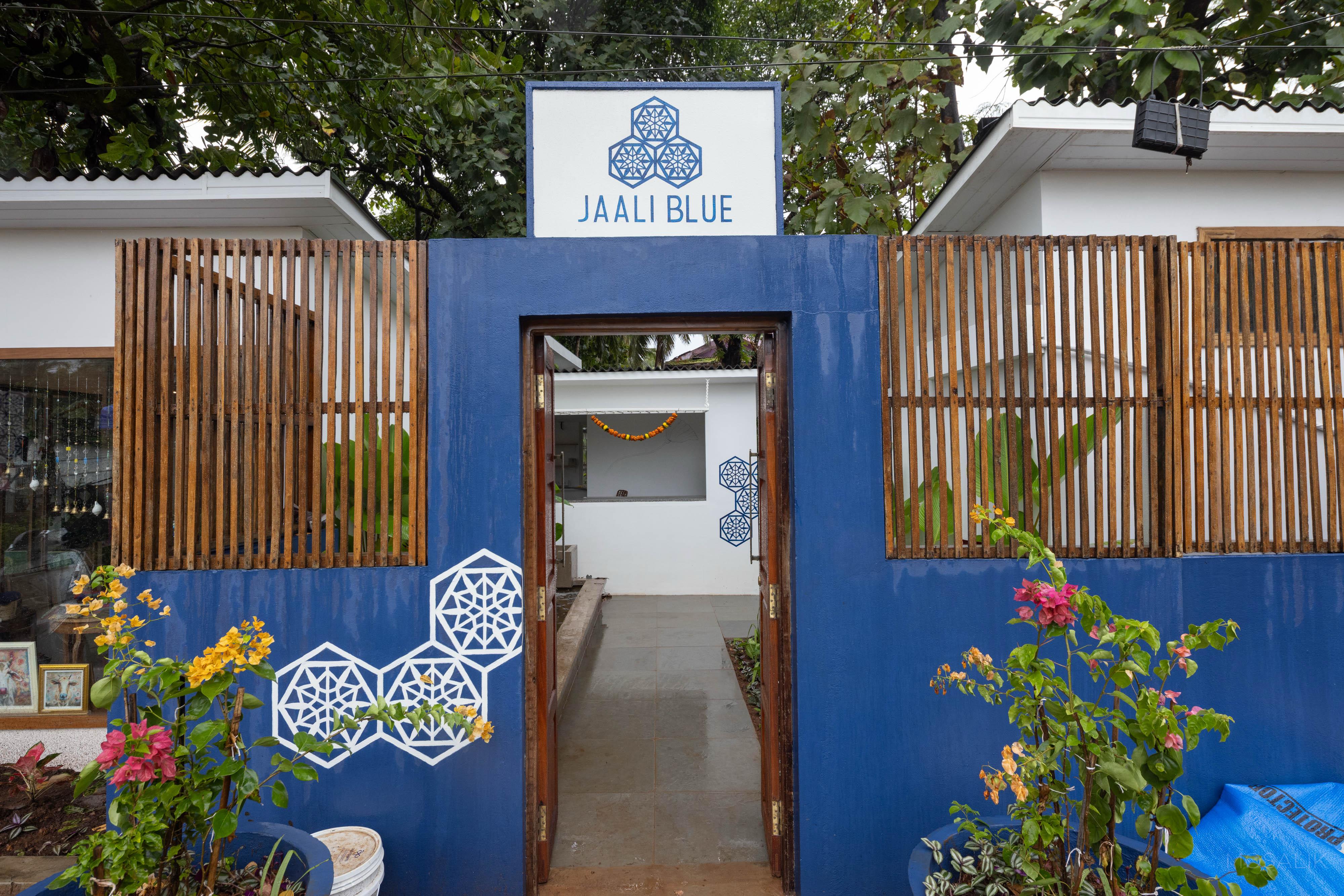 Jaali Blue Entrance
