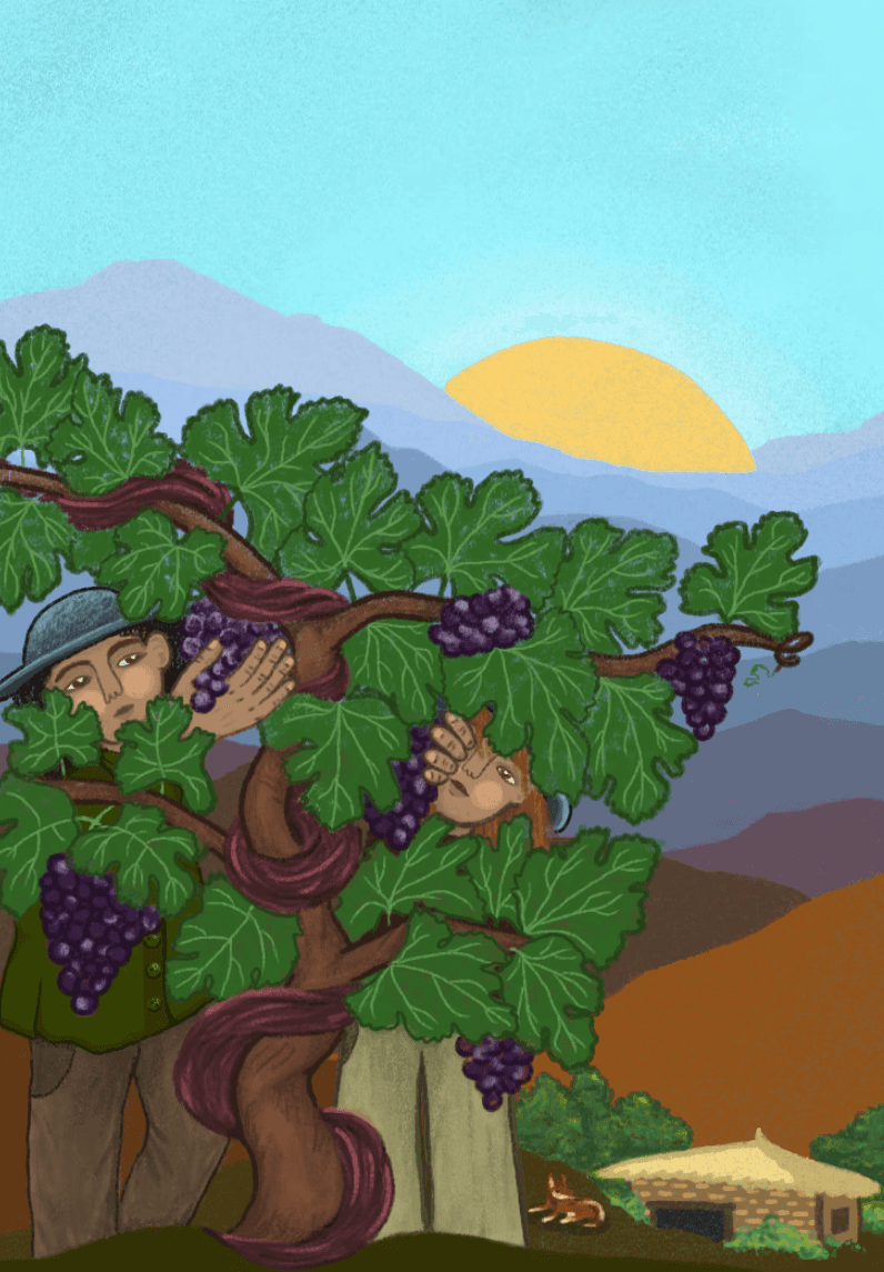 Ilustracion de una mujer bailando con una falda y un top