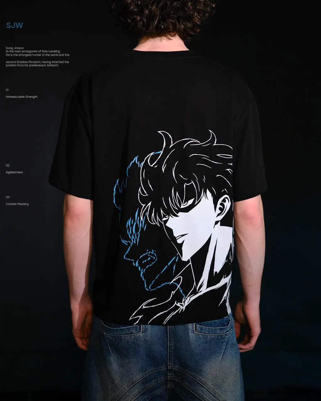 System Sovereign / Player - Sung Jin Woo Inspired Oversized Tee