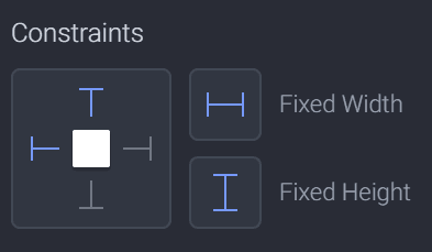set constraints for the elements