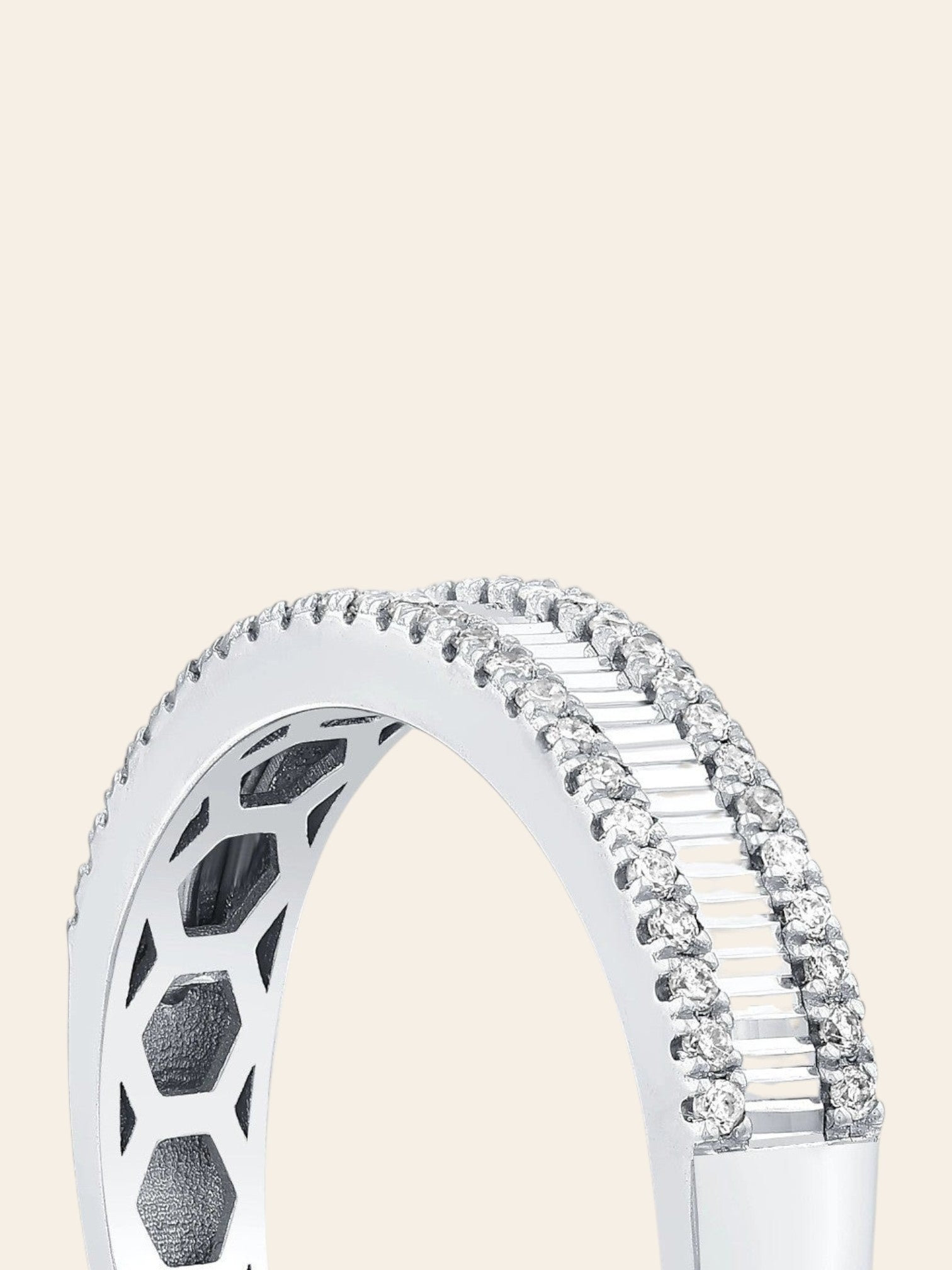 Assos 0.10 Karat F Renk SI Yarım Tur Pırlanta Yüzük