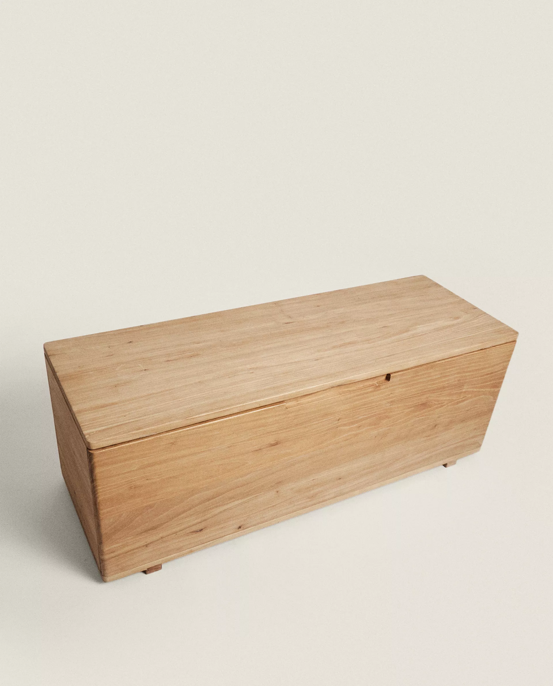 Minimalist stylish storage bench make of wood