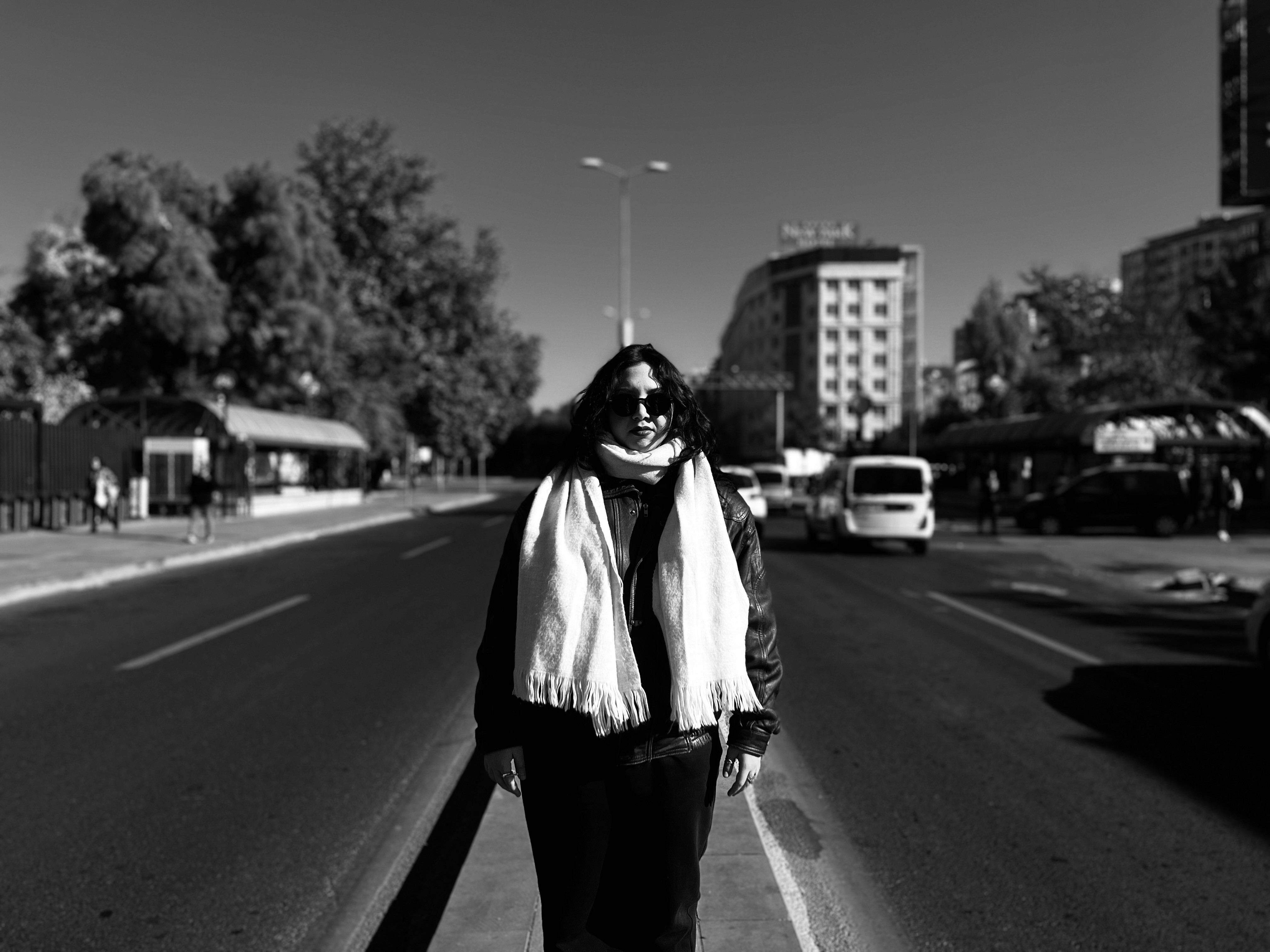 Woman Green Blur