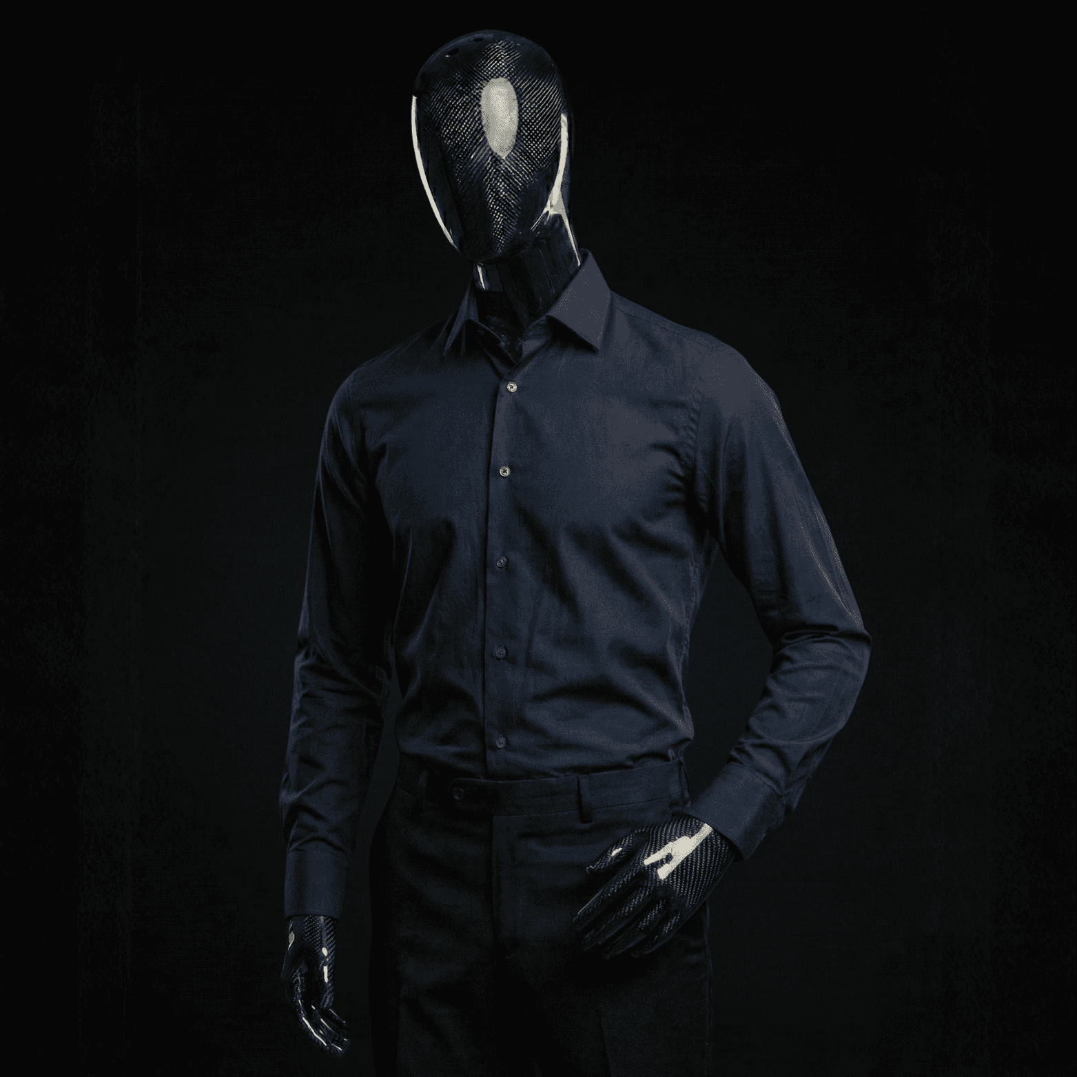 Dark blue casual shirt